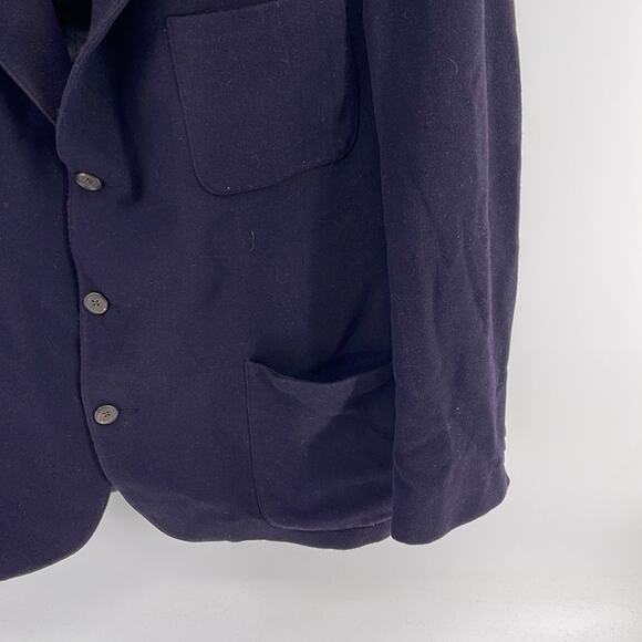 Vintage J. Crew Cashmere wool blend 3 button no vent sport coat blazer sz L - Picture 4 of 6